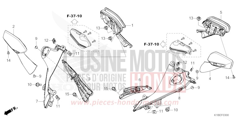 SPIEGEL von Forza 350 PEARL NIGHTSTAR BLACK (NHA84) von 2024